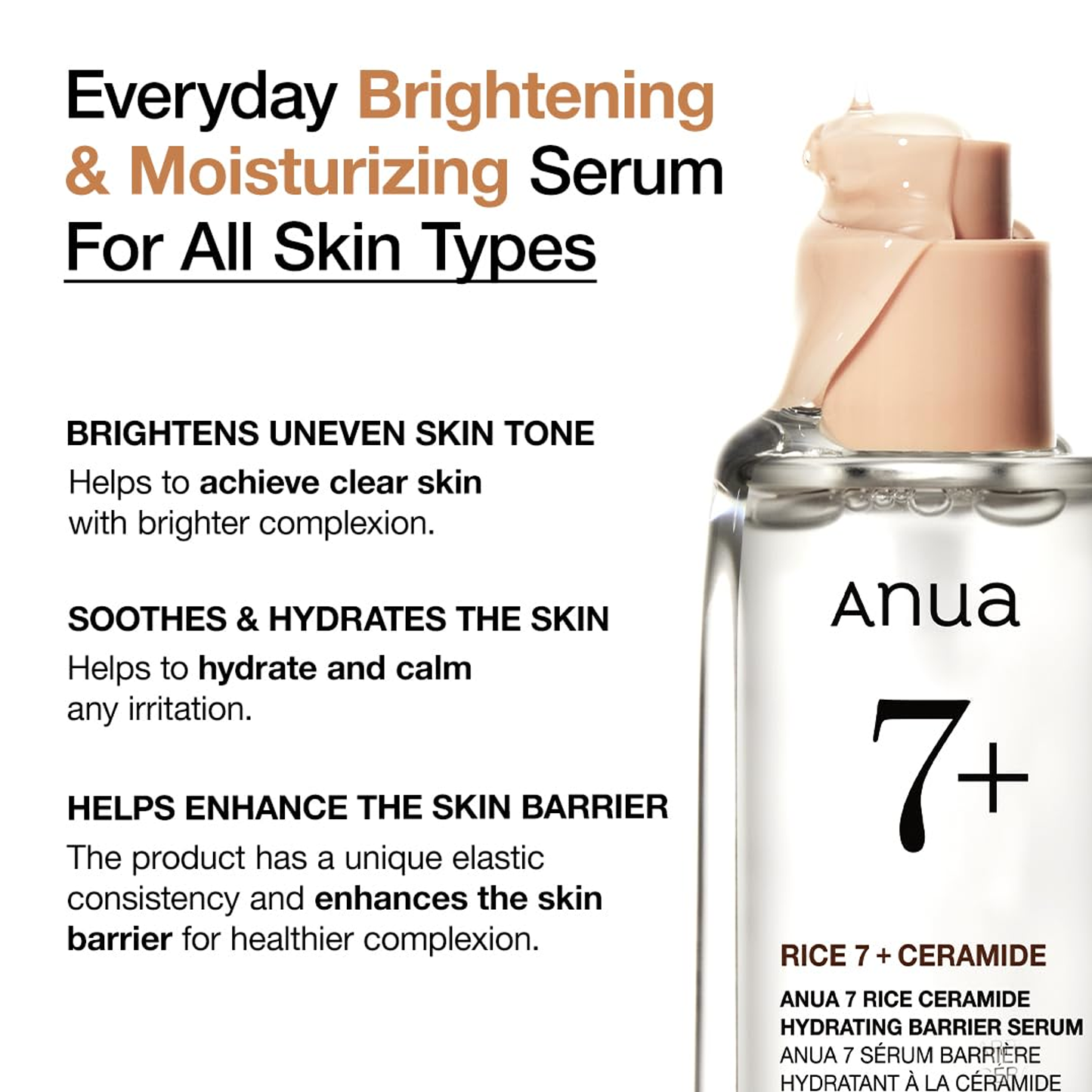 Anua 7 Rice Ceramide Hydrating Barrier Serum, 50 ml - mod de utilizare K-Beauty | SkinCare Korea