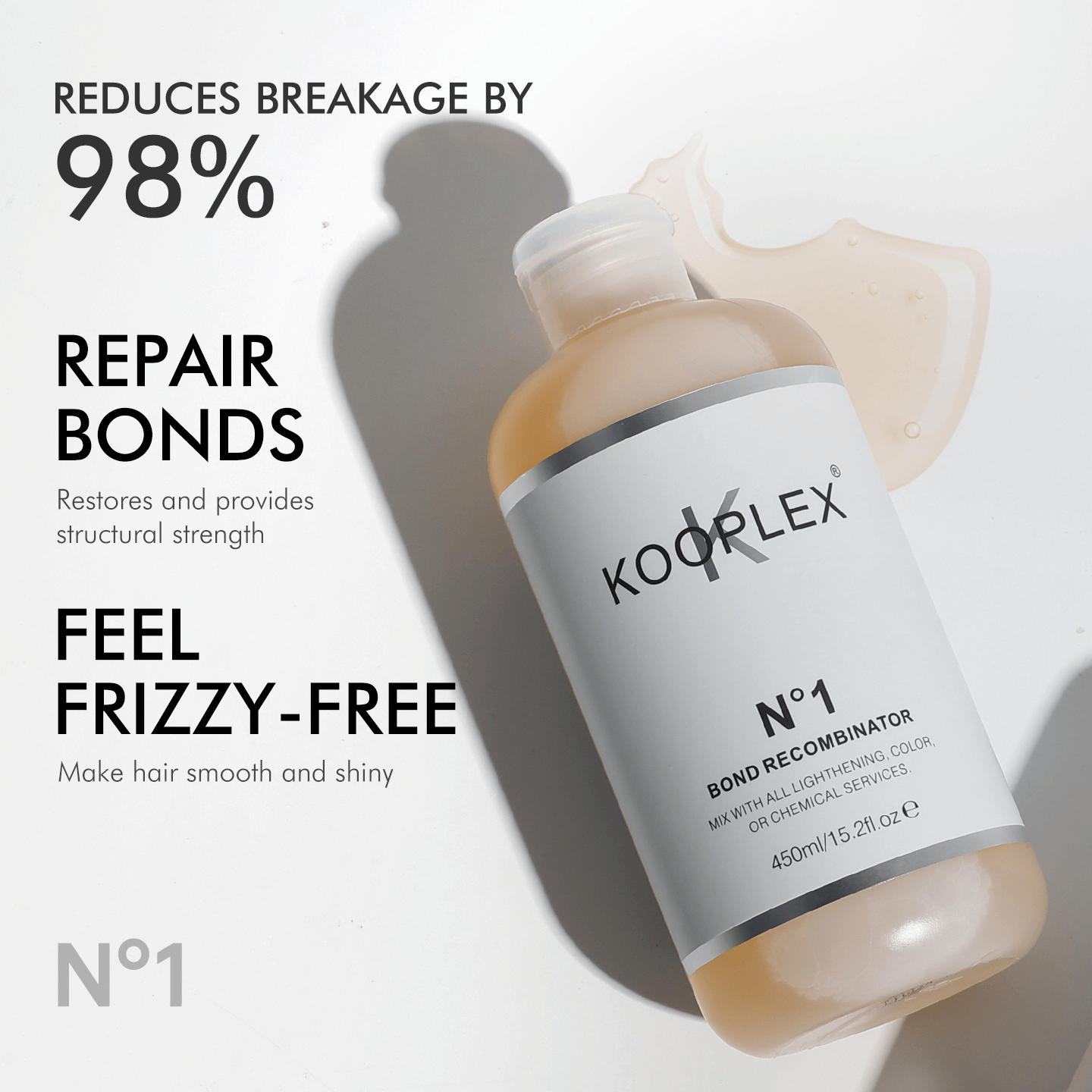 KOOPLEX No.1 Bond Recombinator, 450ml - detaliu textură K-Beauty | SkinCare Korea