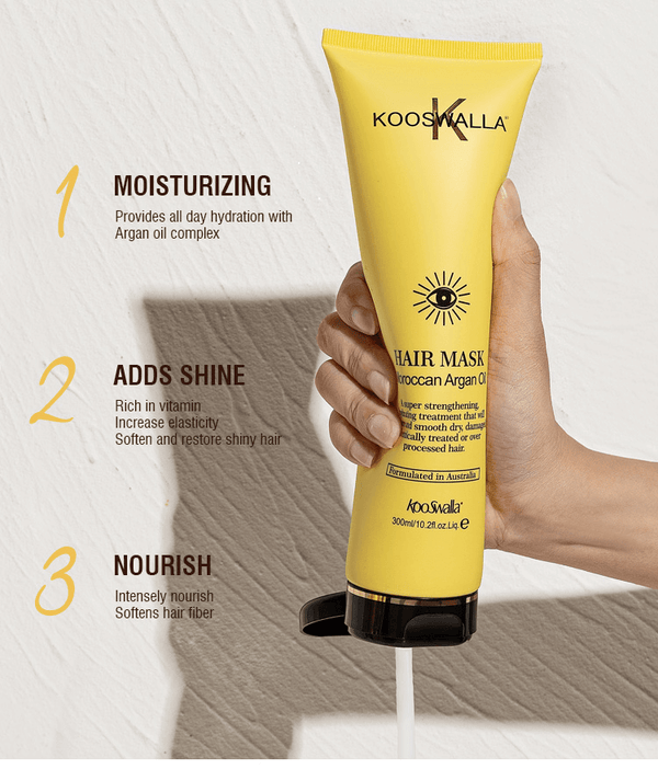 KooSwalla Argan Oil Hair Mask 300ml - detaliu textură K-Beauty | SkinCare Korea