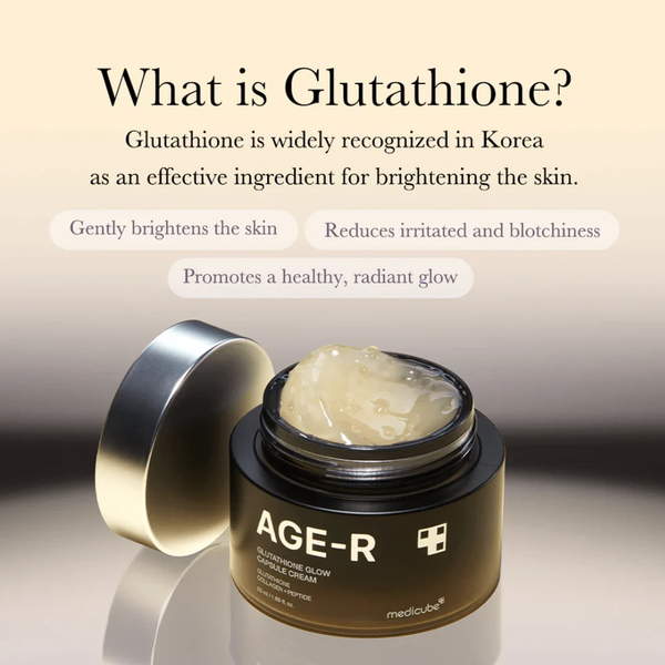 medicube AGE R Glutathione Glow Capsule Cream, 50g - detaliu textură K-Beauty | SkinCare Korea