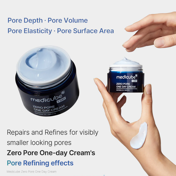 medicube Zero Pore One Day Cream, 50ml - detaliu textură K-Beauty | SkinCare Korea