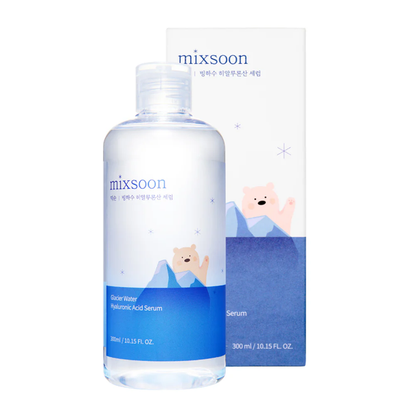 mixsoon Glacier Water Hyaluronic Acid Serum Jumbo, 300ml - cosmetic K-Beauty original Coreea de Sud | SkinCare Korea