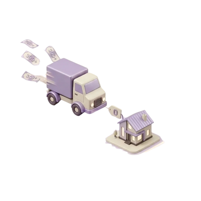 Pachet cu fundă violet — transport gratuit
