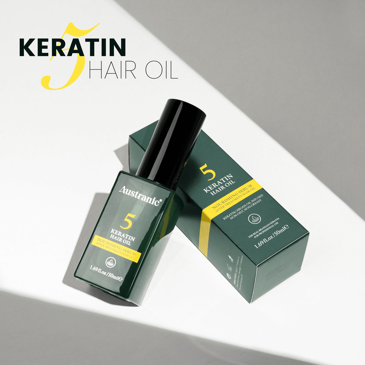 Austranic Keratin Daily Hair Oil 50ml - detaliu textură K-Beauty | SkinCare Korea