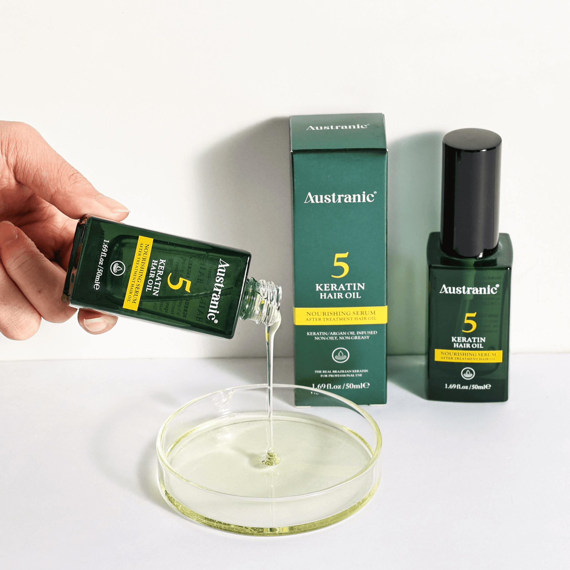 Austranic Keratin Daily Hair Oil 50ml - ingrediente și beneficii K-Beauty | SkinCare Korea