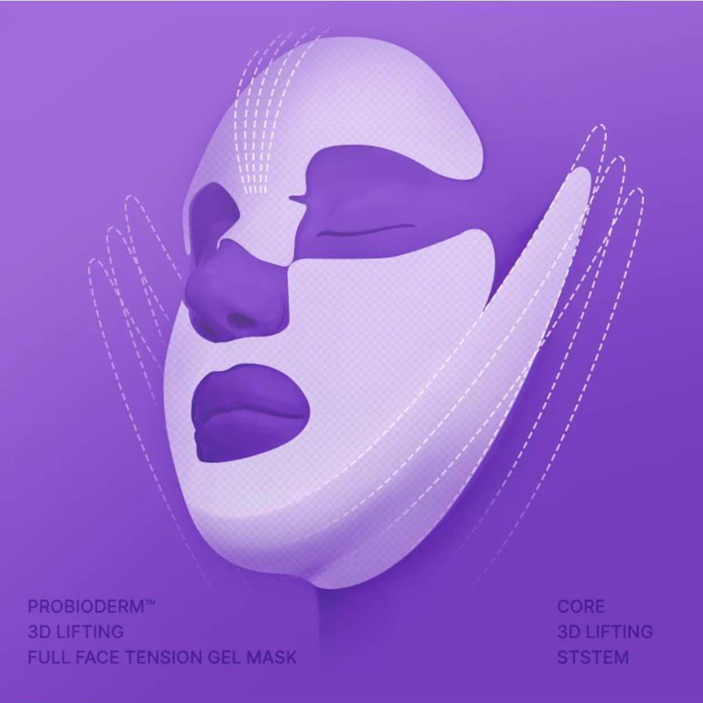 BIOHEAL BOH Probioderm 3D Lifting Full Face Tension Gel Mask, 25g - ingrediente și beneficii K-Beauty | SkinCare Korea