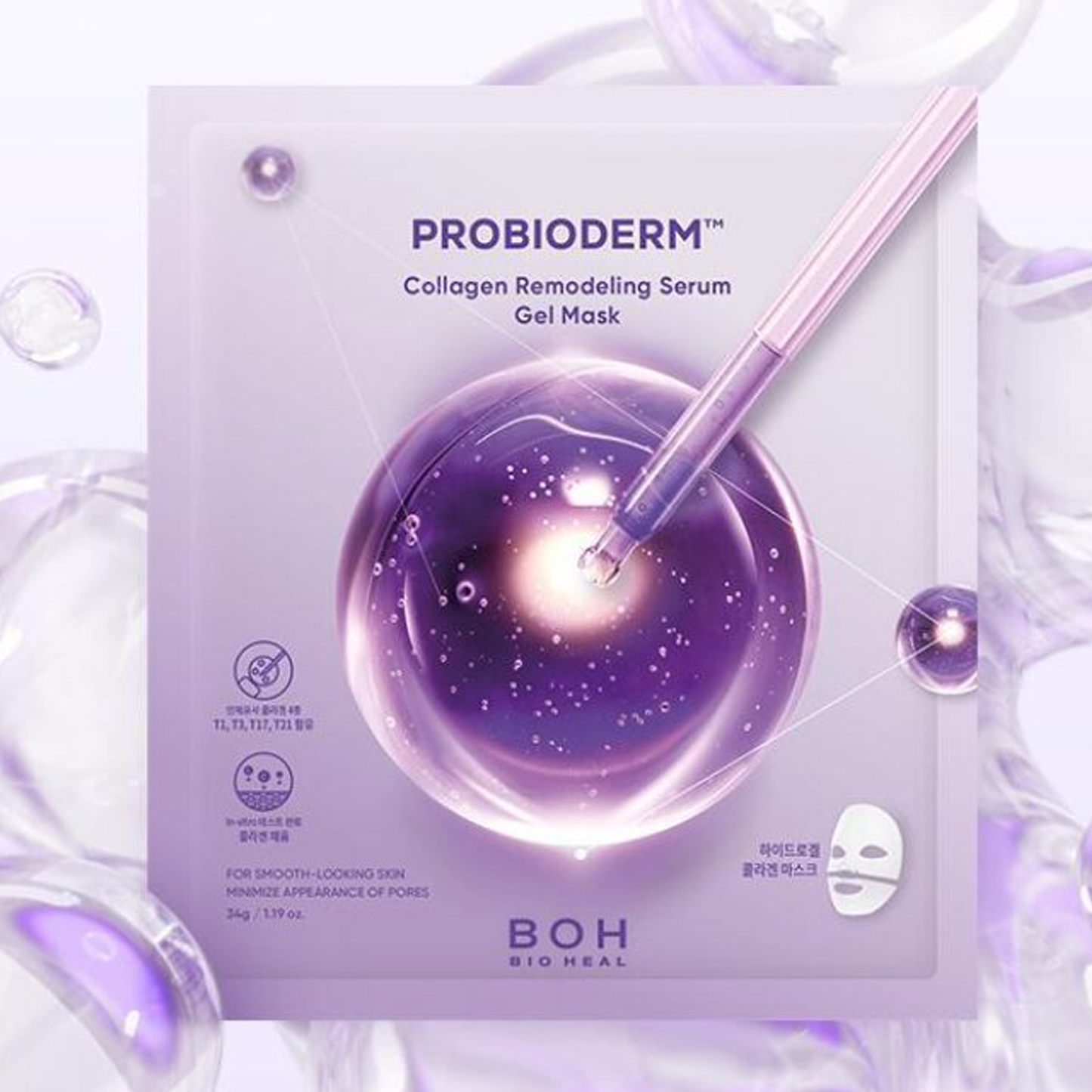 BIOHEAL BOH Probioderm Collagen Remodeling Serum Gel Mask - ingrediente și beneficii K-Beauty | SkinCare Korea