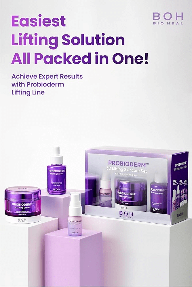 BIOHEAL BOH Probioderm 3D Lifting Skincare Set - detaliu textură K-Beauty | SkinCare Korea