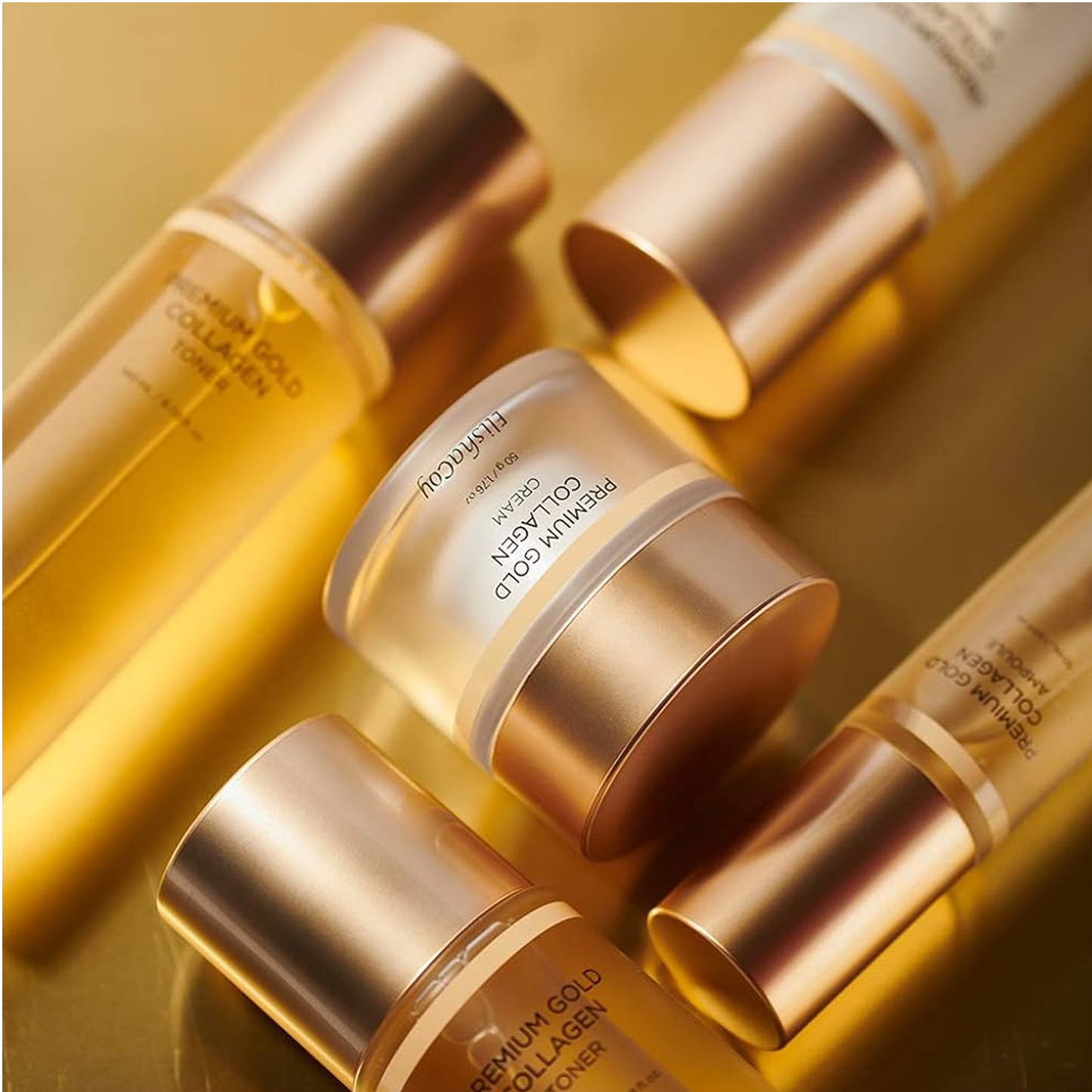 Elishacoy Premium Gold Collagen Special Set - detaliu textură K-Beauty | SkinCare Korea