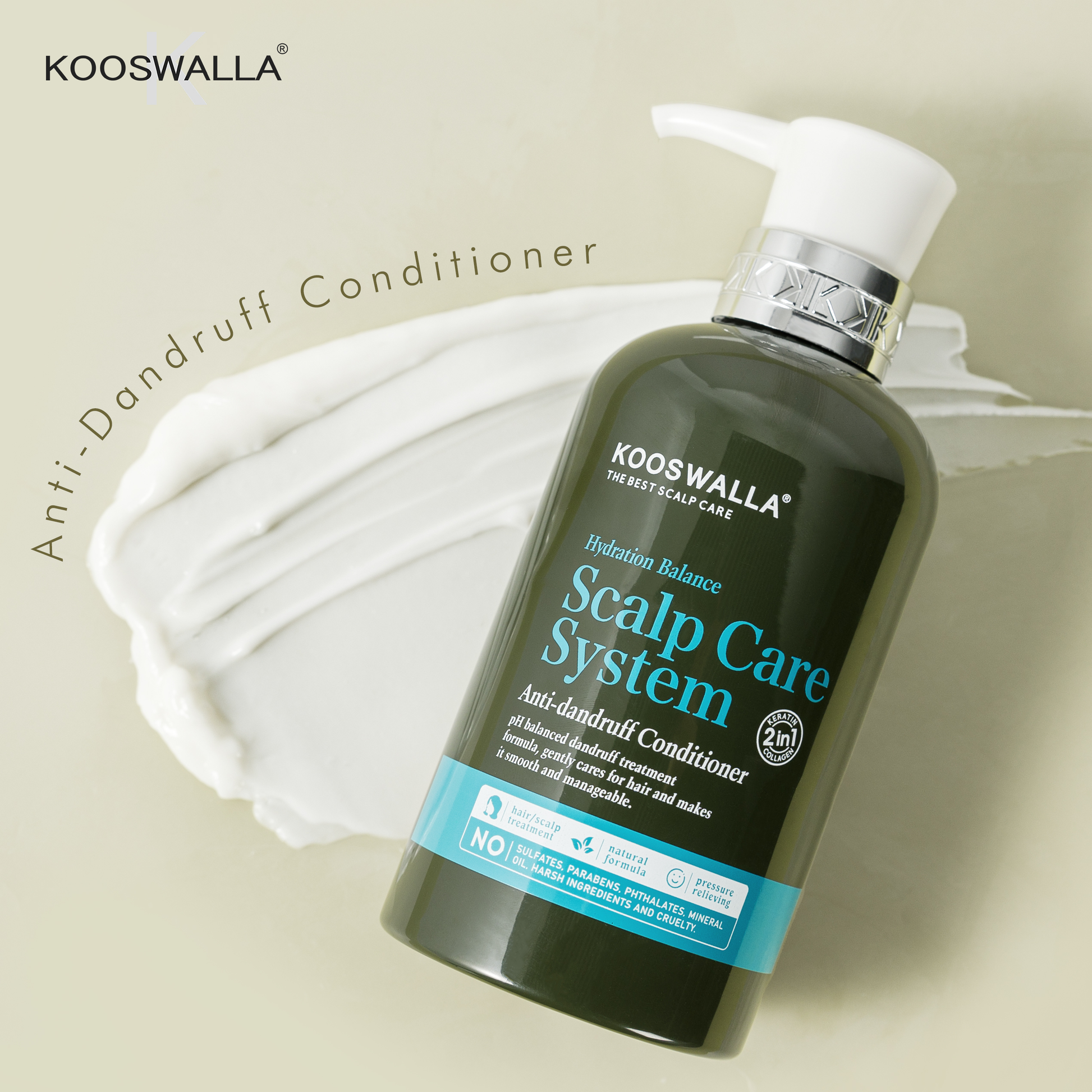 KooSwalla Anti Dandruff Conditioner 500ml - detaliu textură K-Beauty | SkinCare Korea