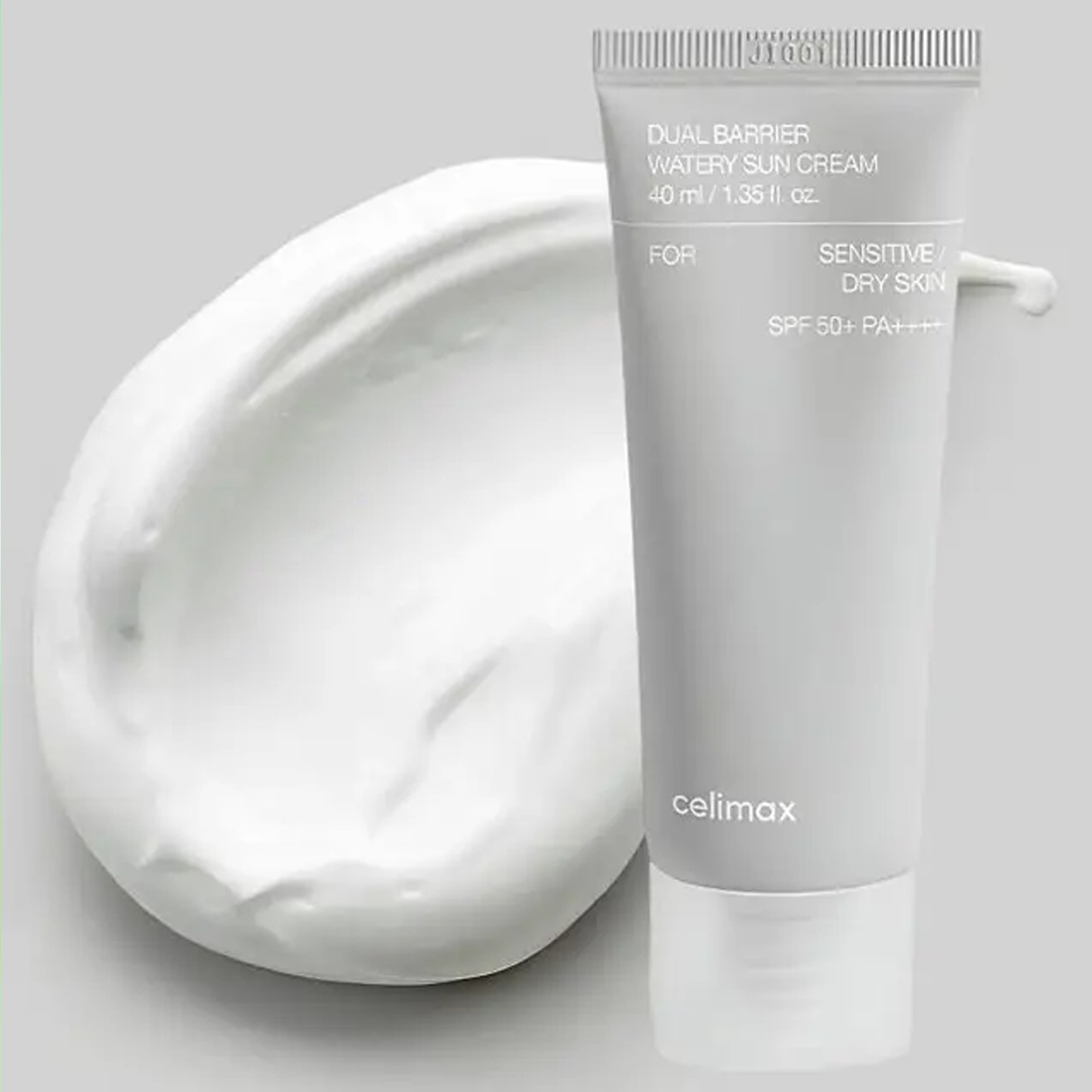 celimax dual barrier watery sun cream, 40ml - detaliu textură K-Beauty | SkinCare Korea