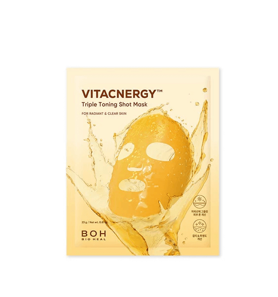 Bioheal BOH Vitacnergy Triple Toning Shot Mask - cosmetic K-Beauty original Coreea de Sud | SkinCare Korea