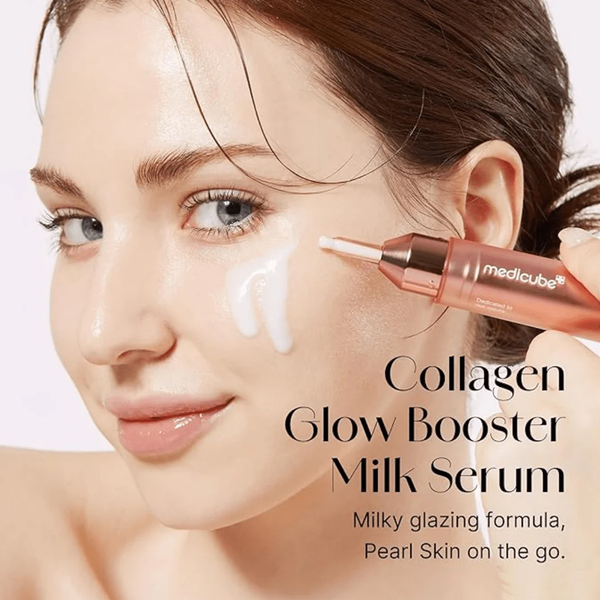 medicube Collagen Glow Booster Serum, 15ml - detaliu textură K-Beauty | SkinCare Korea