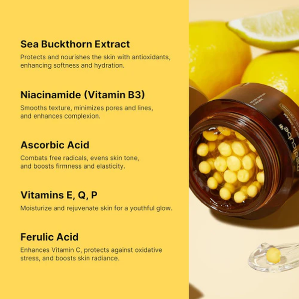 medicube Deep Vita C Capsule Cream, 55g - detaliu textură K-Beauty | SkinCare Korea