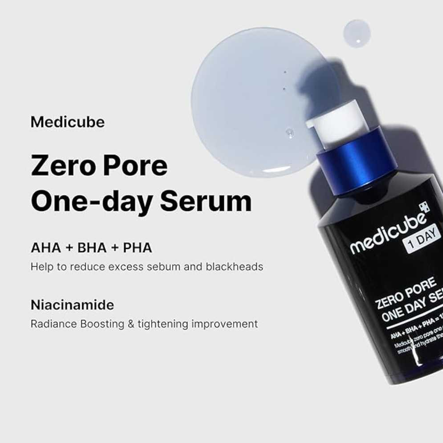 medicube Zero Pore One Day Serum, 30ml - ingrediente și beneficii K-Beauty | SkinCare Korea