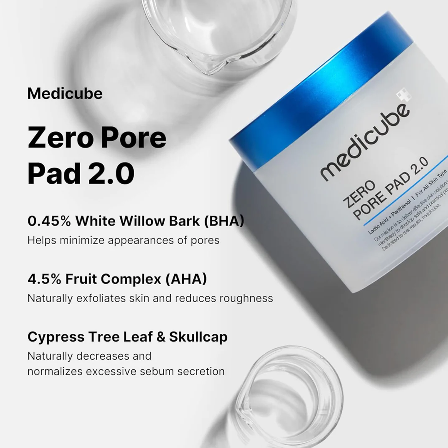 medicube Zero Pore Pad 2.0, 70pad - detaliu textură K-Beauty | SkinCare Korea