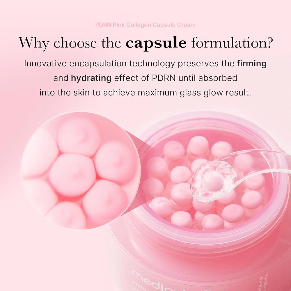 medicube PDRN Pink Collagen Capsule Cream 55g - mod de utilizare K-Beauty | SkinCare Korea