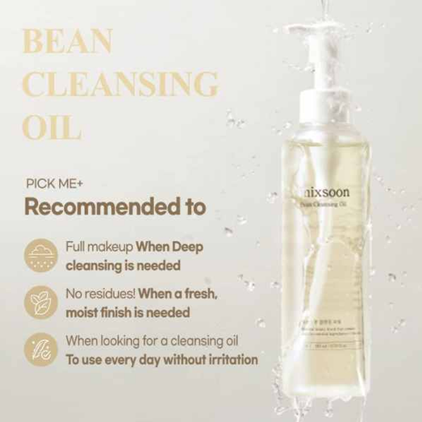 mixsoon Bean Cleansing Oil, 195ml - detaliu textură K-Beauty | SkinCare Korea